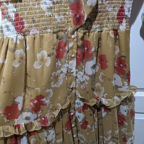 Walter baker | Artur chiffon midi dress in Poppy Paradise - Picture 7 of 15